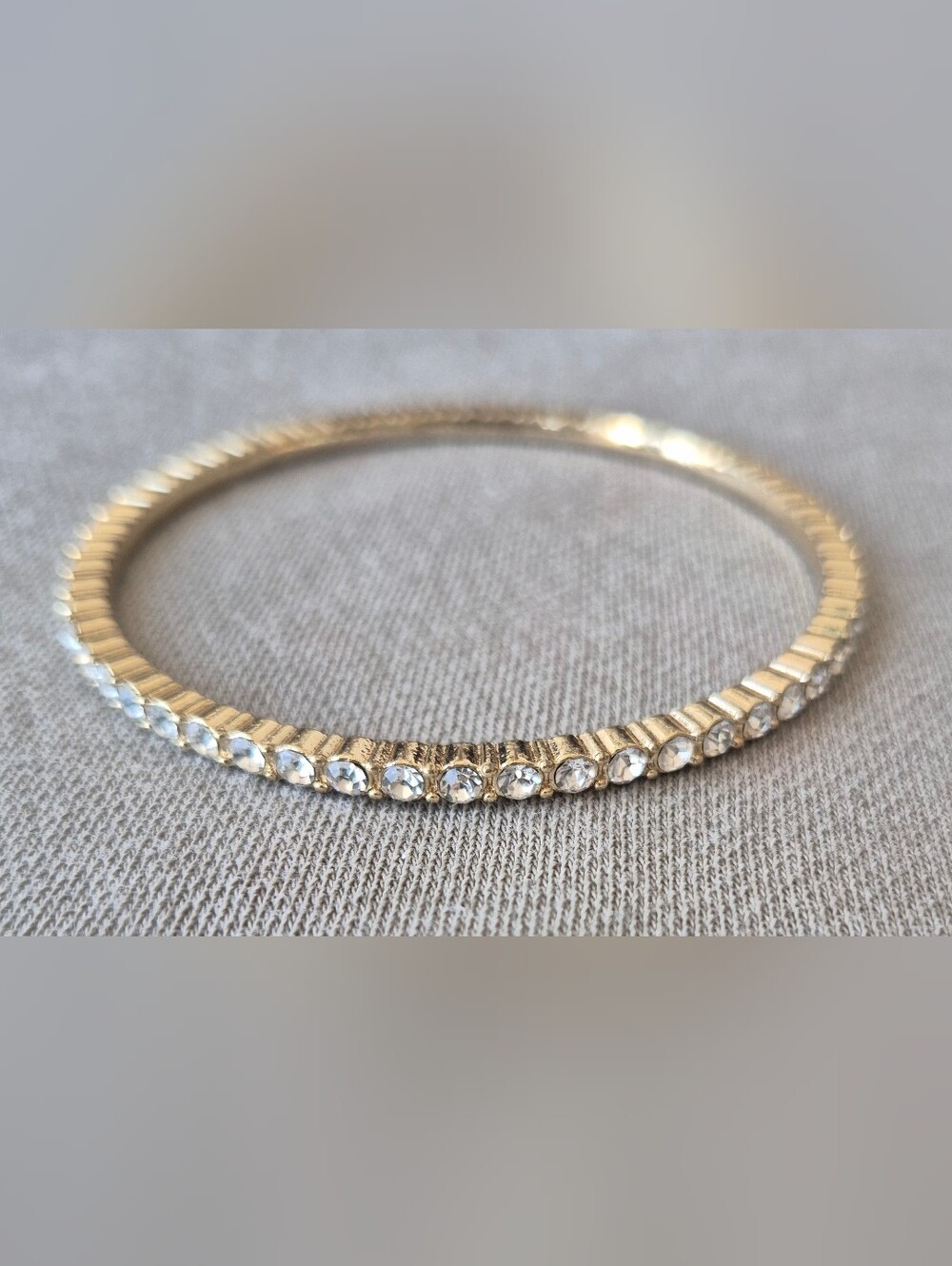 Gold Crystal-Accent Bangle Bracelet - Women Jewelry